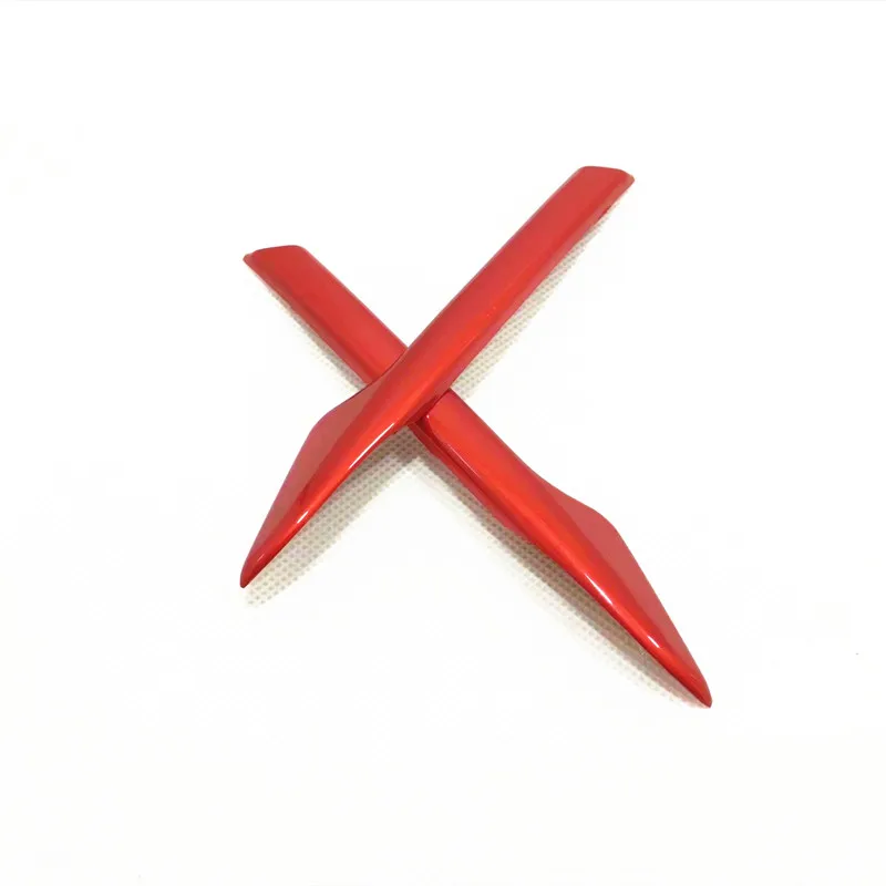 

For Honda Civic 10th 2016 17 2018 Car Steering wheel Button frame Cover Protector Accessories car styling ABS Carbon / red 2pcs