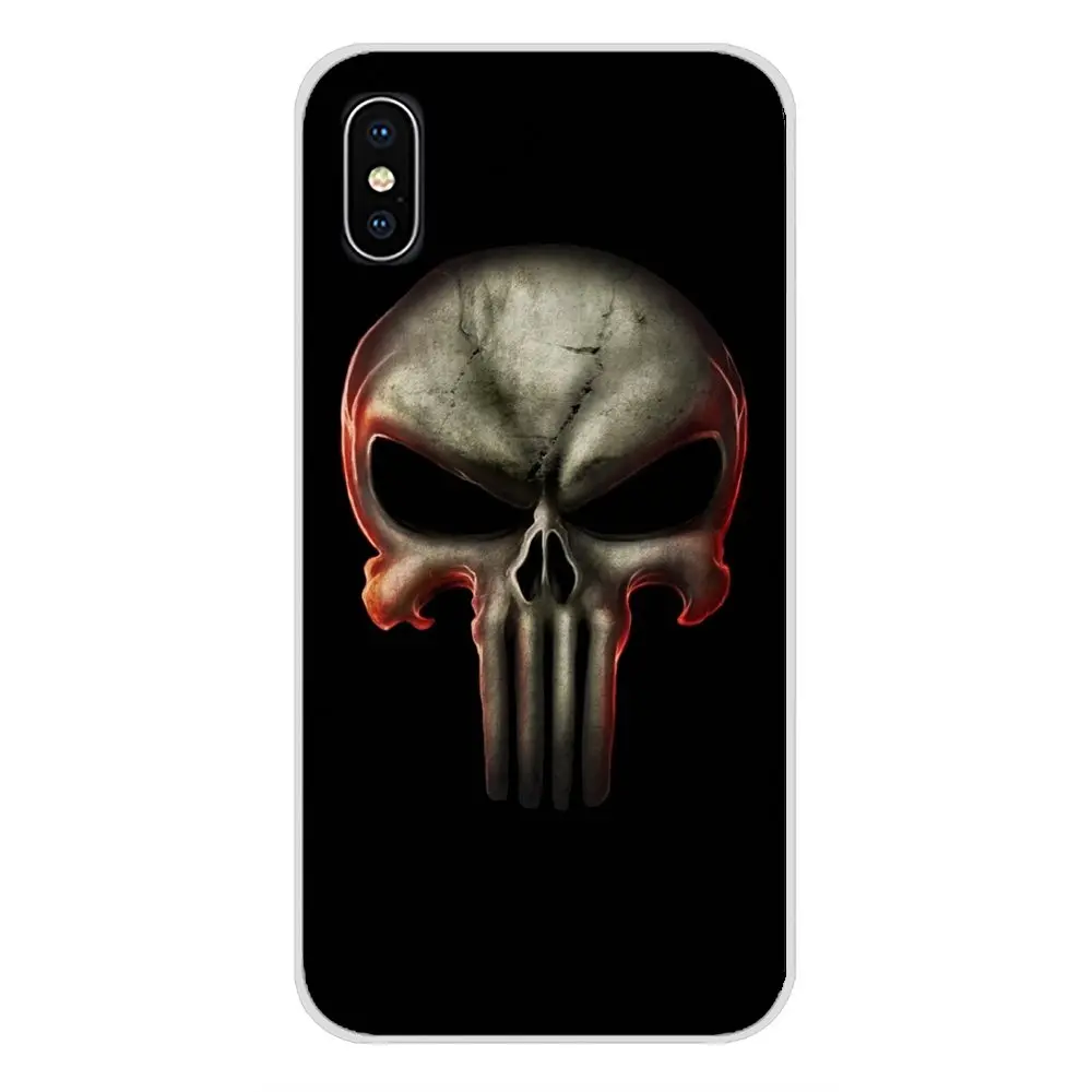 Аксессуары чехлы для телефона крутой Каратель Череп искусство Motorola Moto X4 E4 E5 G5 G5S G6