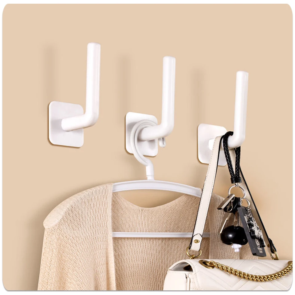 Multifunctional Hooks Sticky Hook Self Adhesive Storage Hanging Household Practical Wall Door Holder Strong Hanger Rack | Дом и сад