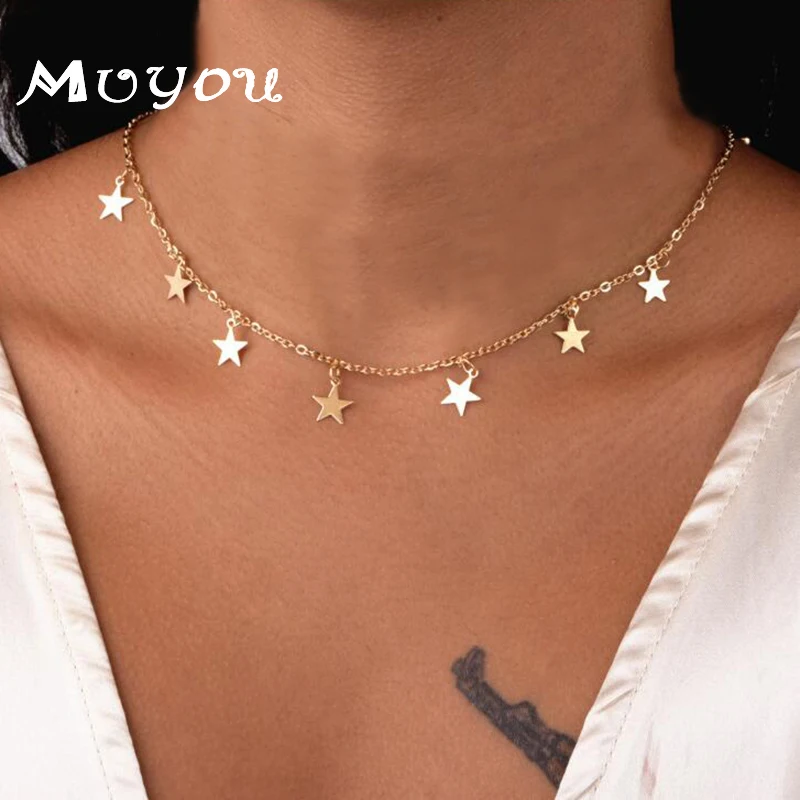 Модные женские аксессуары ожерелье из натурального сплава с подвеской в виде