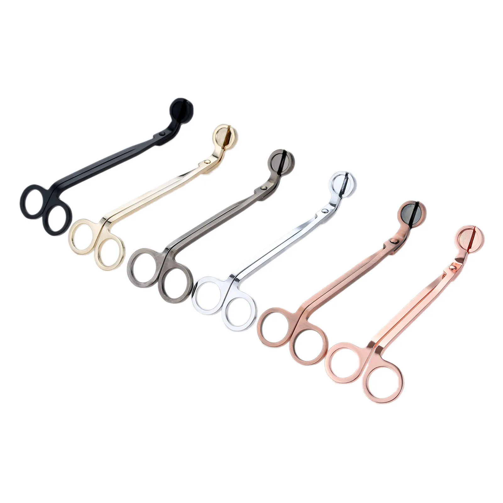 

1Pc Candle Wicks Trimmer Stainless Steel Candle Scissors Cutter Snuffers Round Head Decorative Tools Candle Accessories 6 Colors