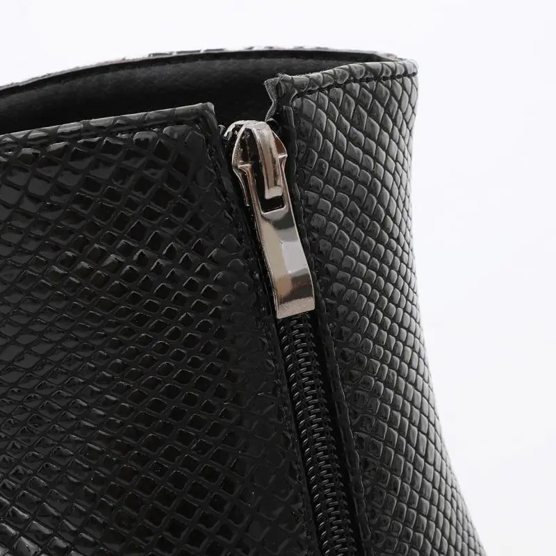 Ботильоны женские зимние на высоком каблуке с острым носком молнии размеры 32-43 |