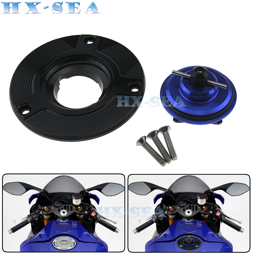 CNC Алюминиевые бесключевые аксессуары для мотоциклов крышка топливного бака