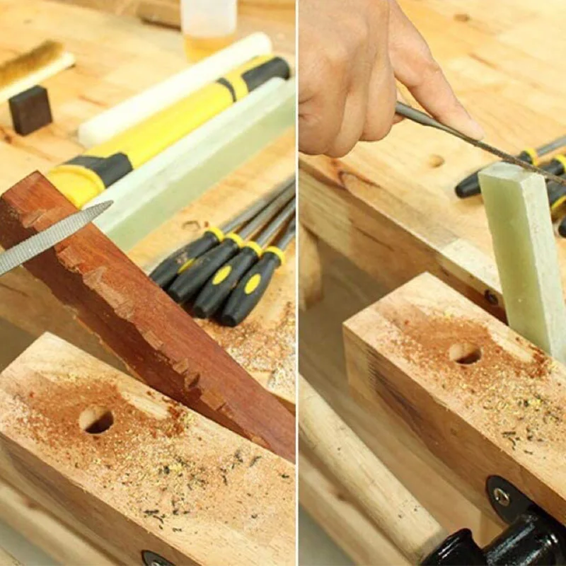 

10 inch Adjustable SpokeShave 6Pcs File Set, Hand File, Rasp, Wood Working Hand Tool for Wood Craft, Wood Working