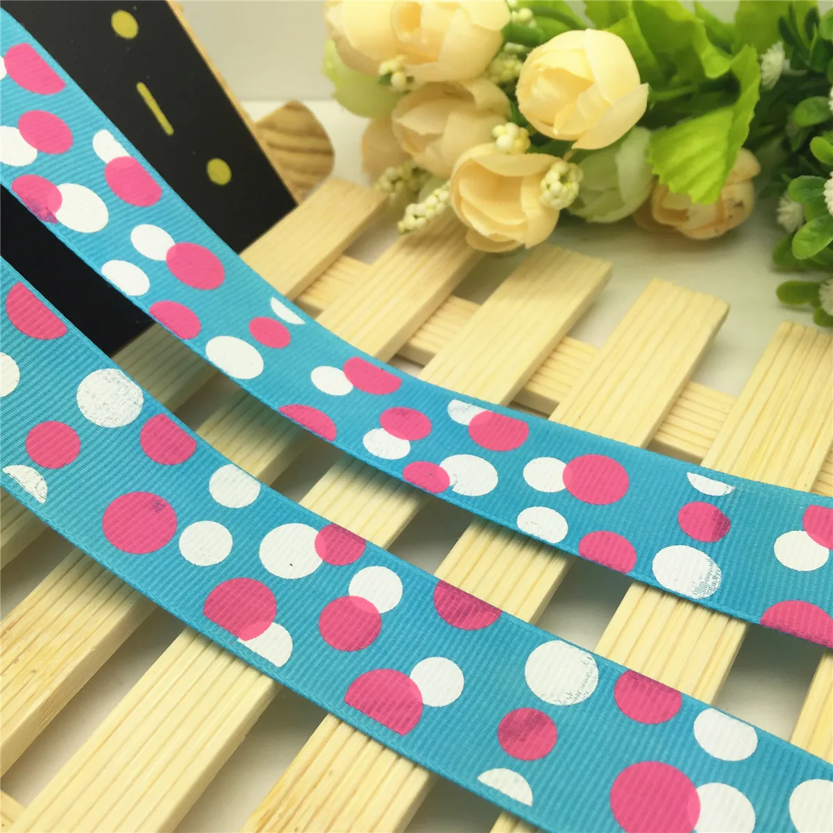 Новинка DIY 5 ярдов 1 '✥ мм горошек сок печатная корсажная лента бант для волос |