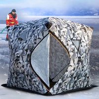 3 4 person use winter fishing use ice fish camping tent plus cotton outdoor winter fishing house