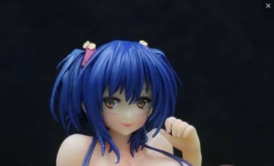 Blue Hair No Box 18 см Новое поступление аниме Q-six чехол девушка комикс HOT MILK Nozomi Kusunoki Sexy Ver. 1/7 Масштаб ПВХ фигурка Модель Brinquedos - Цвет: Blue Hair No Box