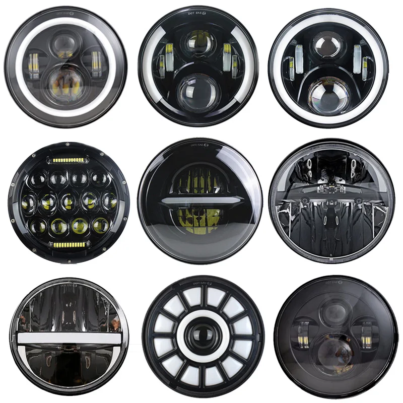 Универсальная светодиодная фара 7 дюймов для автомобиля и мотоцикла H4 головного