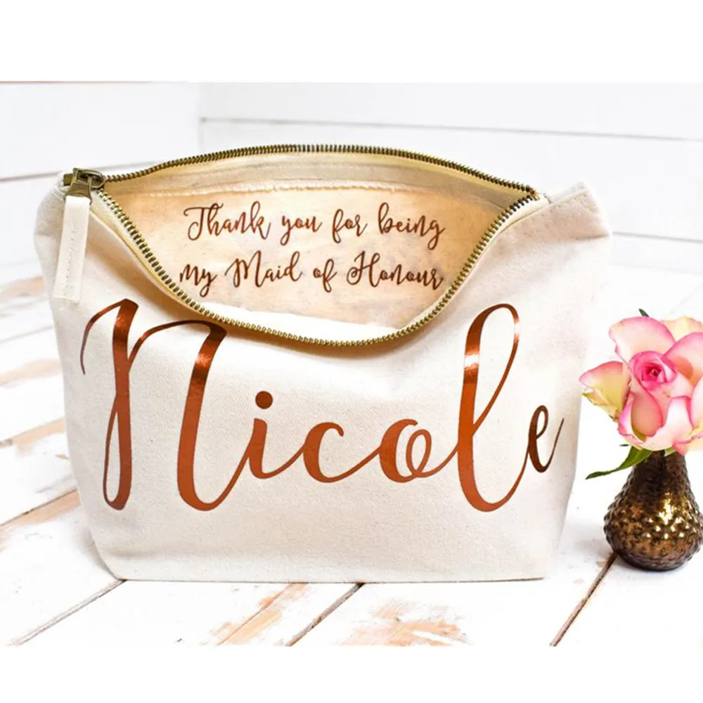Индивидуальный подарок с благодарностью чехлы на молнии для свадебвечерние