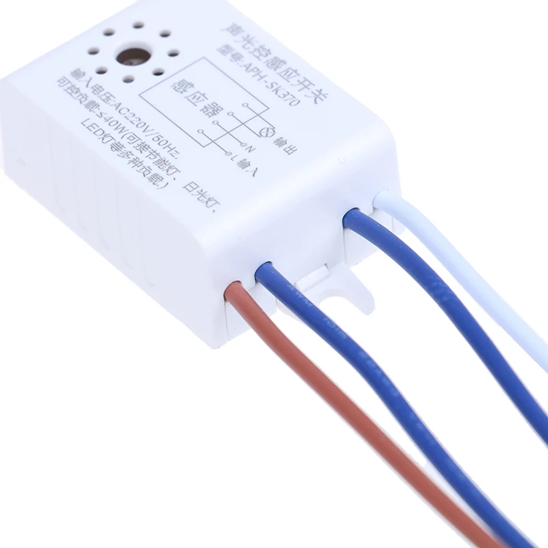 1 шт. 220V 60Hz светодиодный Звук выключатель датчик энергии лампа с голосовым управлением акустический датчик переключатель