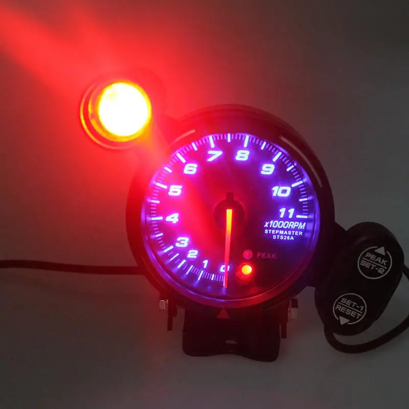 LumiParty 3 75 &quotАвтомобильный датчик 3/4 дюйма Тахометр 12 В синий светодиод со сменным