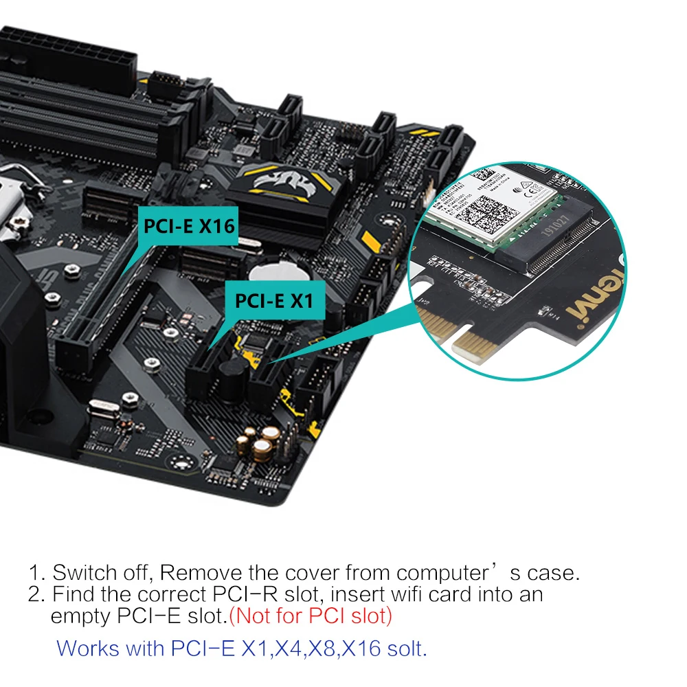 Fenvi 2400 Мбит/с беспроводной сети AX200Ngw Wifi PCI-Express адаптер для Intel Ax200 2,4G/5 ГГц 802.11Ac/Ax Wi-Fi Bluetooth 5,0 Wlan