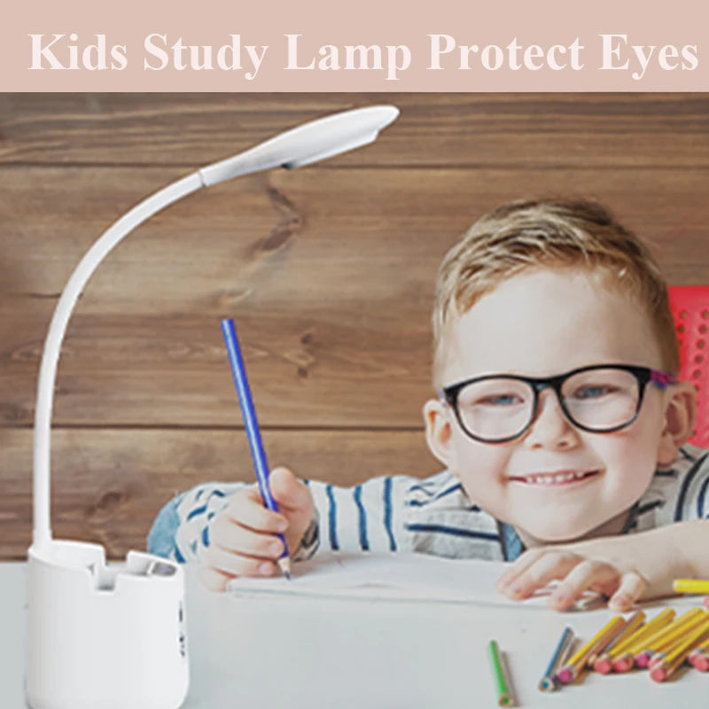 Настольная лампа для учебы светодиодная настольная с регулируемой яркостью 3
