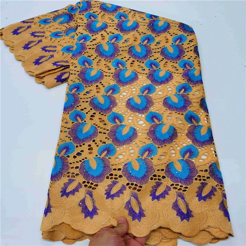 

Latest Design Pure Cotton Embroidery African Lace Fabric High Quality Nigerian Dry Lace Fabric Swiss Voile Lace In Switzerland