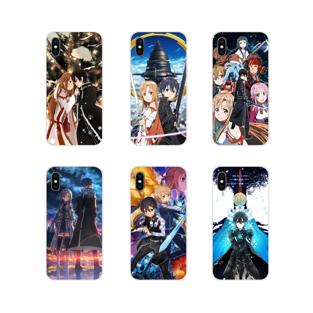 Аксессуары чехлы для телефонов Huawei Y5 Y6 Y7 Y9 Prime Pro GR3 GR5 2017 2018 2019 Y3II Y5II Y6II sword Art Online