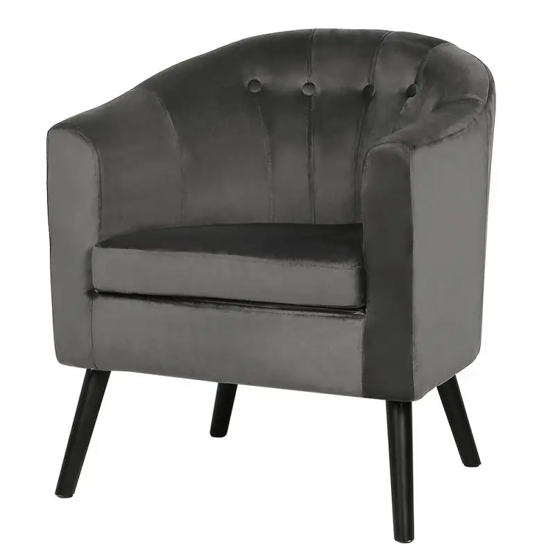 Диван-стул в нордическом стиле для гостиной шесть пуговиц льняная Нескользящая