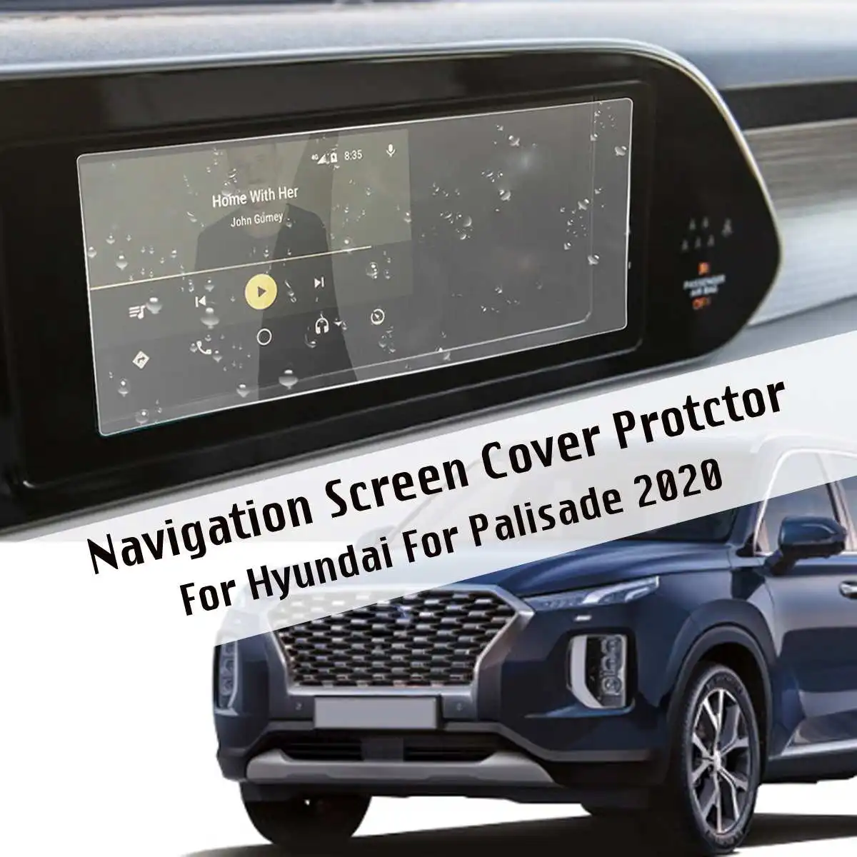 Автомобильный навигатор Экран протектор Защитная пленка из закаленного стекла