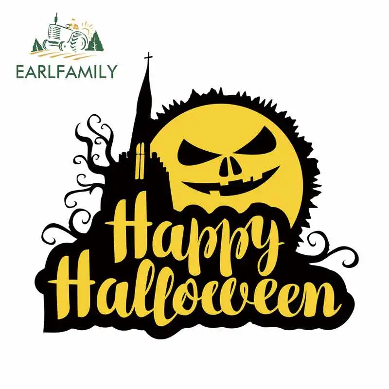 EARLFAMILY 13 см x 11 5 для Счастливого Хэллоуина Декор Наклейка ремонт автомобиля