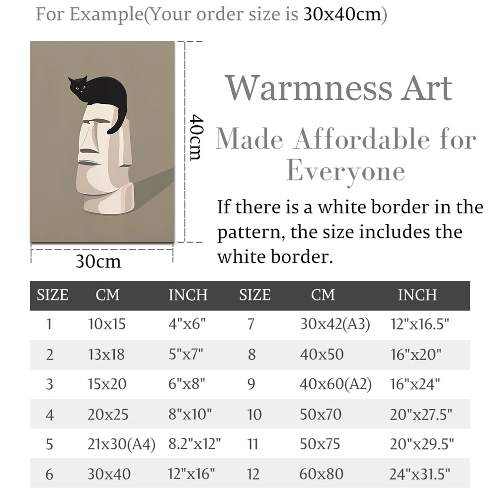 Настенная картина Moai с изображением кота Элвиса Пресли забавная иллюстрация