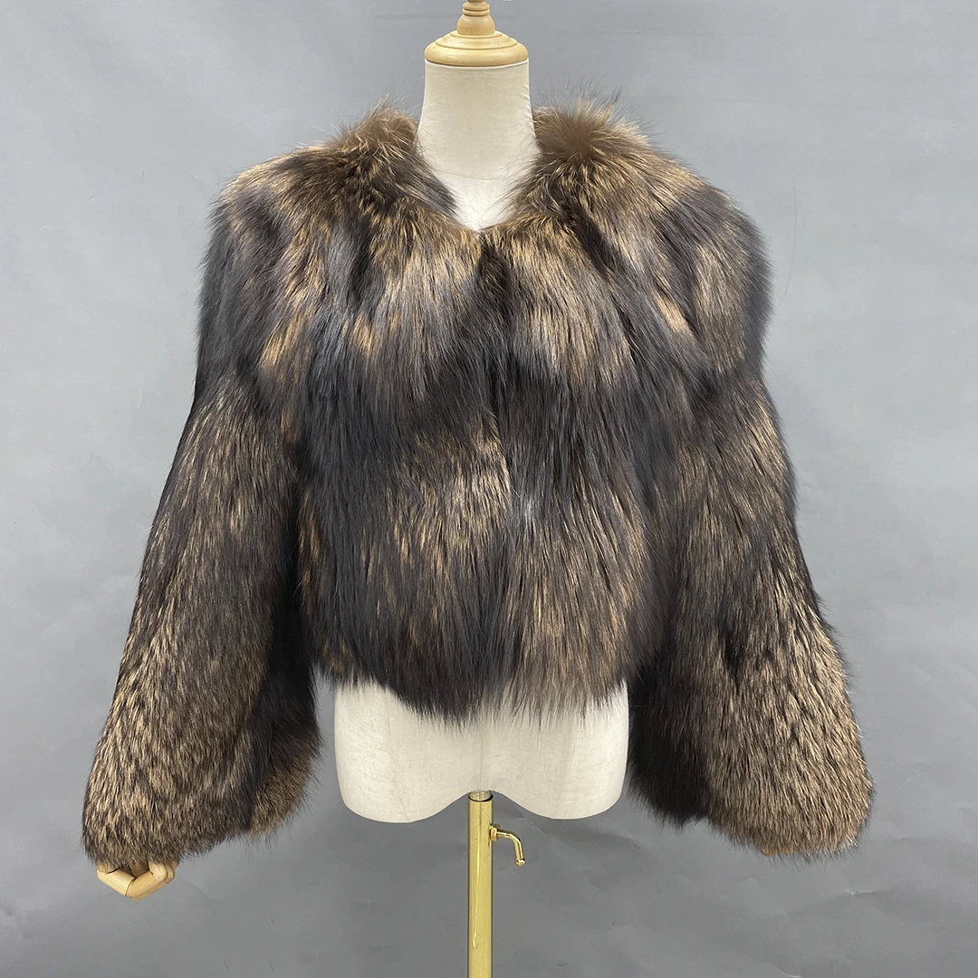 Новое меховое пальто женское роскошное мраморное лисье модное короткое толстое