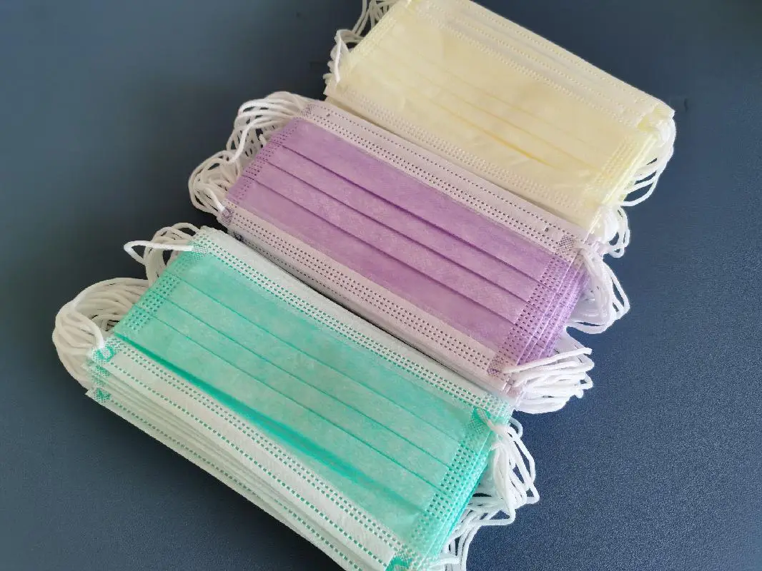 

10/50/100pcs Disposable Mask 3 Layers Earloops Masks Breathing Face Mouth Masks Non-woven Green Adult Face Mask