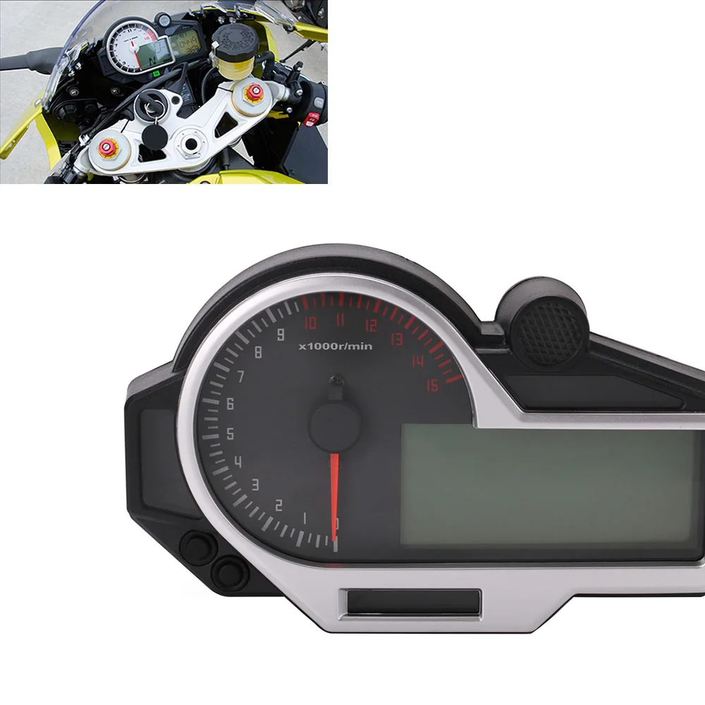 Универсальный мотоцикл спидометр циферблат одометр светодиодный