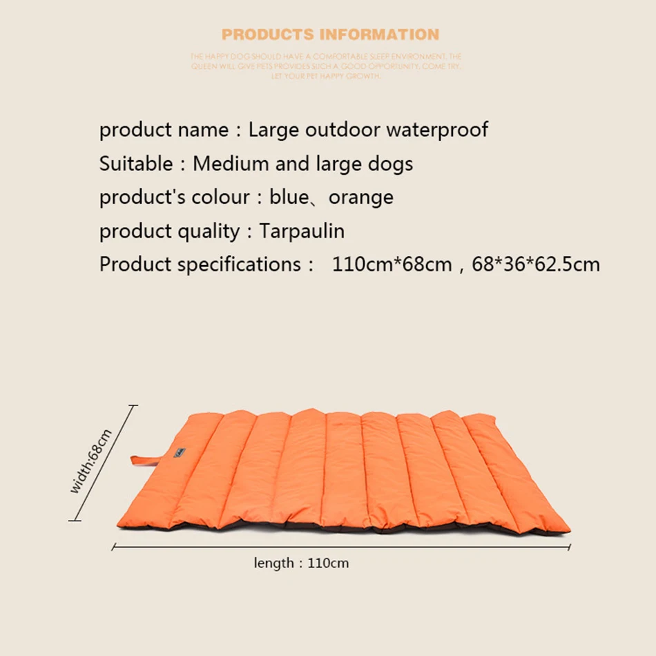 

Winter Warm Pet Dog Bed Mat Portable Foldable Washable Small Medium Large Dogs Sleeping Nest Pet Waterproof Bed Cushion Supplies