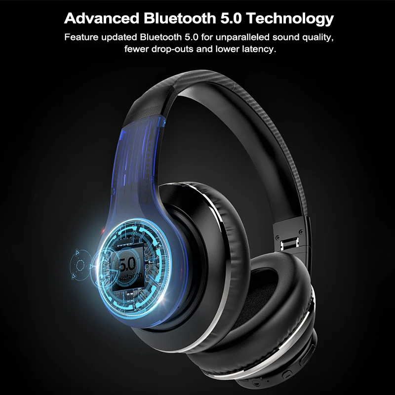 Ausdom ANC10, активные Беспроводные наушники с шумоподавлением, Bluetooth, складные, 20 ч, время воспроизведения, Hi-Fi, глубокий бас, Bluetooth гарнитура