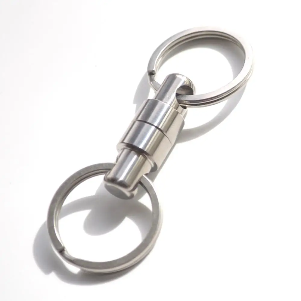 1 шт. титановый Съемный брелок быстросъемный двойное съемное кольцо для