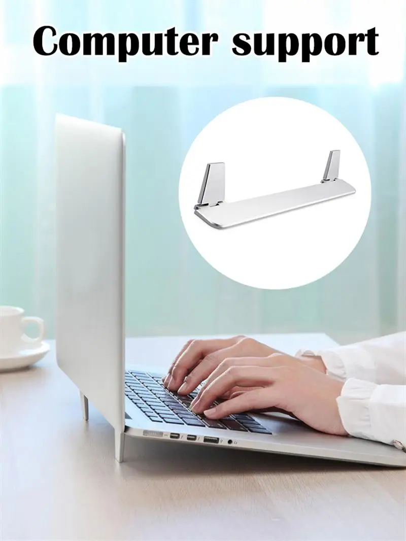 

Aluminum Invisible Computer Stand for Desk Foldable Laptop Riser Compatible and All 10”-17” Notebook