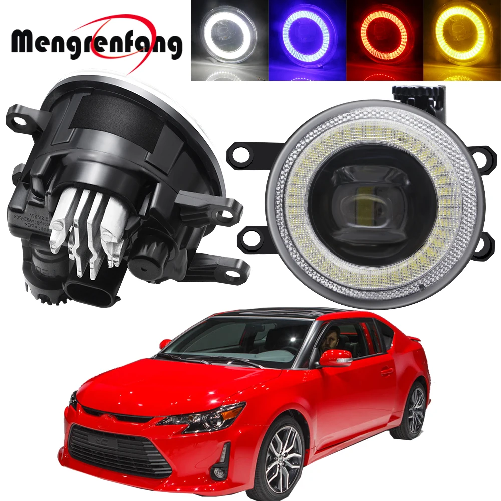 

2in1 Car Driver + Passenger Fog Light Assembly LED Angel Eye Daytime Running Lamp 30W 8000LM H11 12V For Scion tC 2011 2012 2013