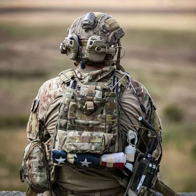 Тактическая гарнитура AMP пикап шумоподавление военная авиационная связь