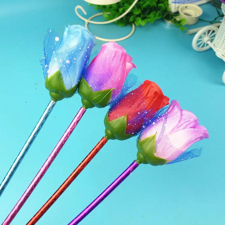 Шариковая ручка В креативном стиле с цветком розы 48 шт./лот подарок для учителей