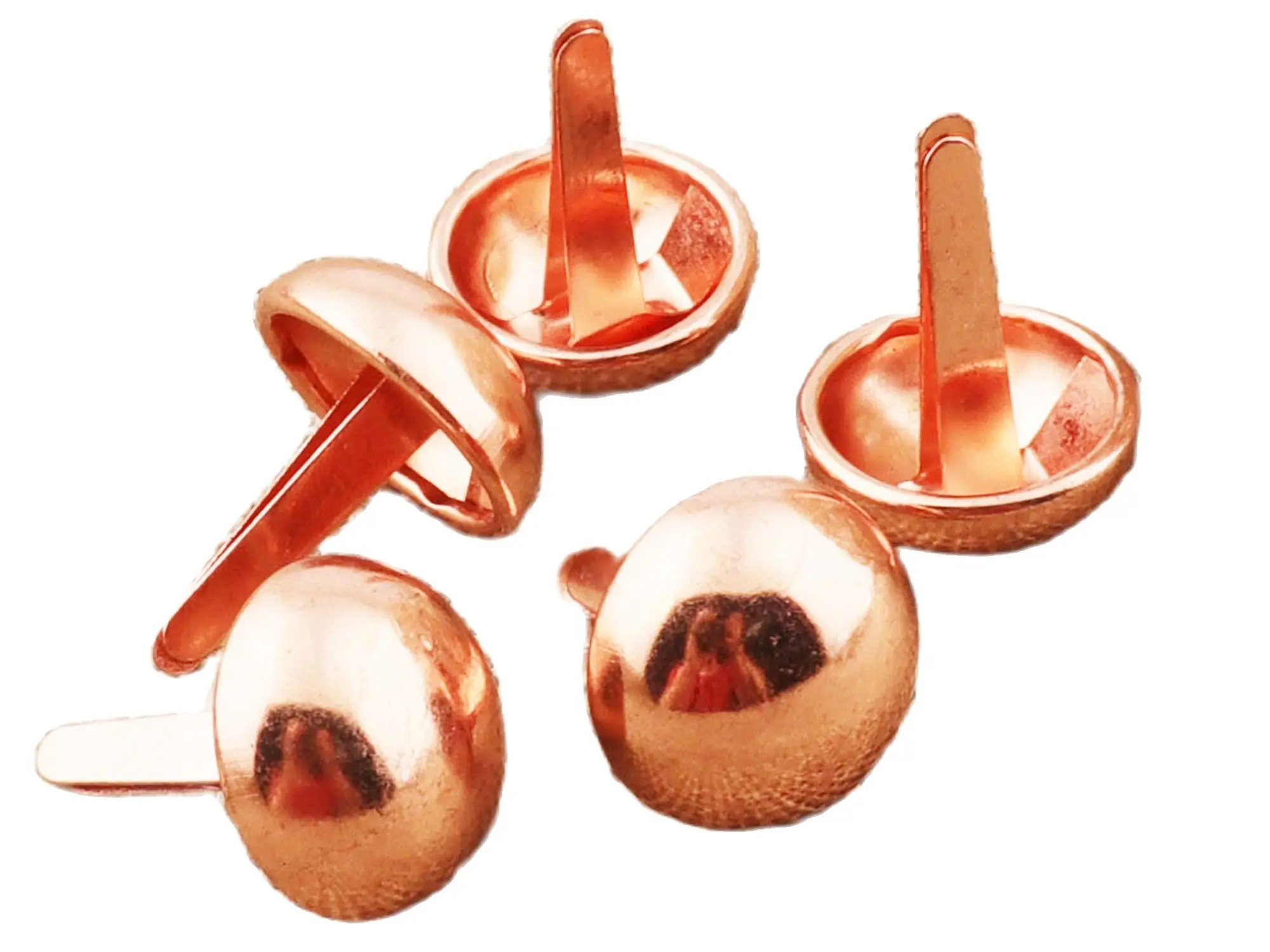 Ножки для кошельков круглые золотистые с заклепками 18 мм 40 шт. |