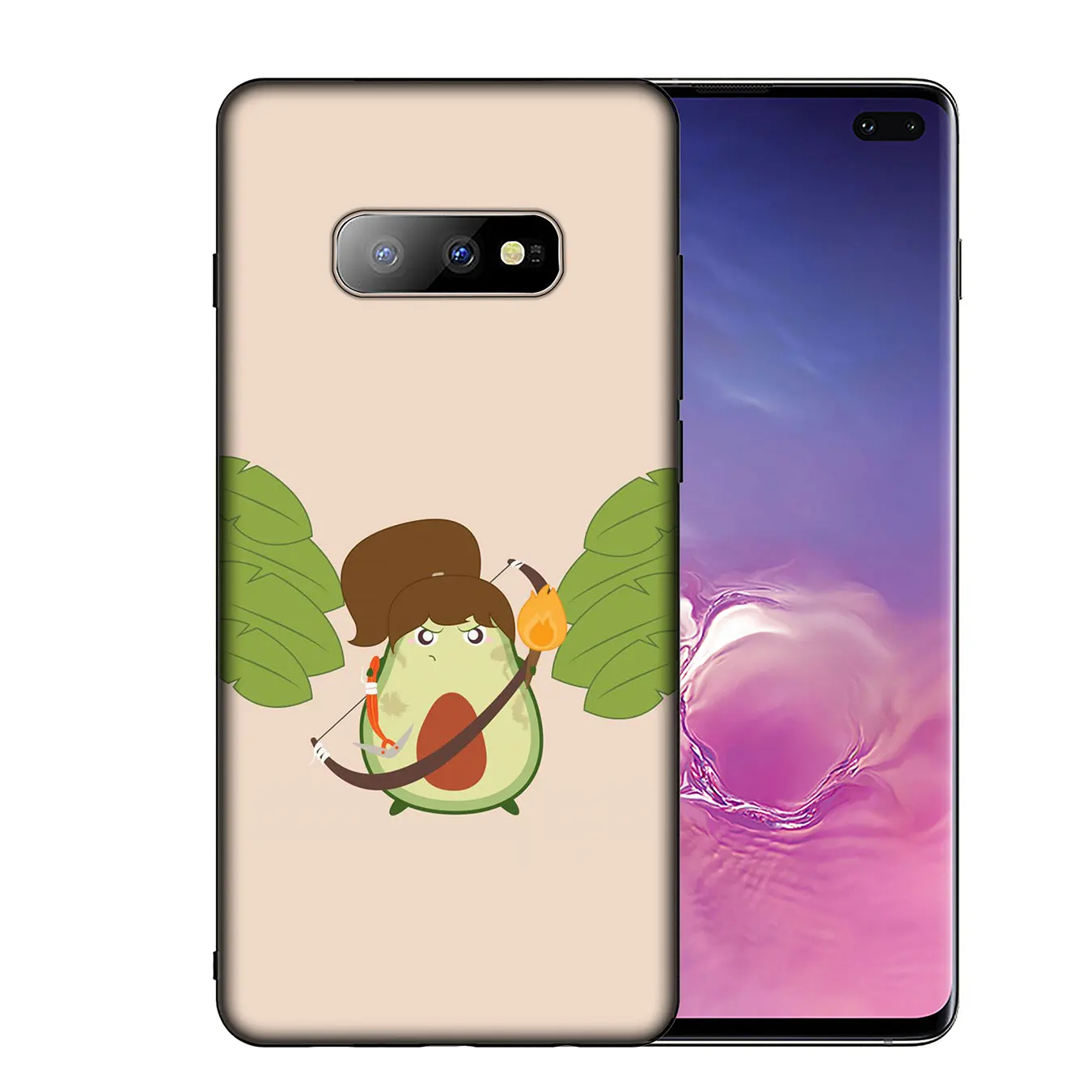 IYICAO милый черный мягкий чехол для телефона с принтом авокадо Samsung Galaxy S20 Ultra S10 Lite S9