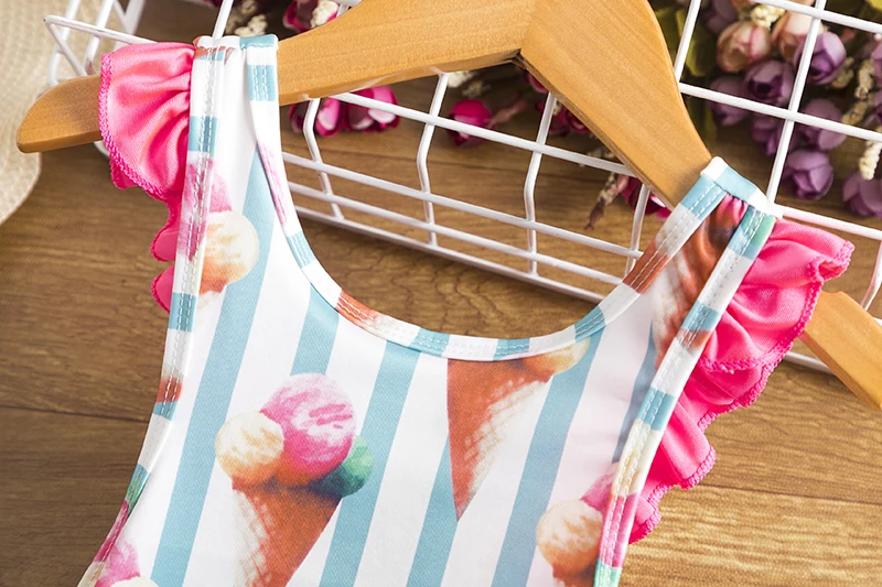 

Toddler Girls Swimsuit For Kids 1-4 Year Striped Swimwear Swimming Children Backless Bikini Newborn Baby One Piece Bathing Suit