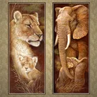Алмазная живопись 5D с животными, набор для алмазной вышивки сделай сам с тигром, львом, слоном, украшение для дома, подарок