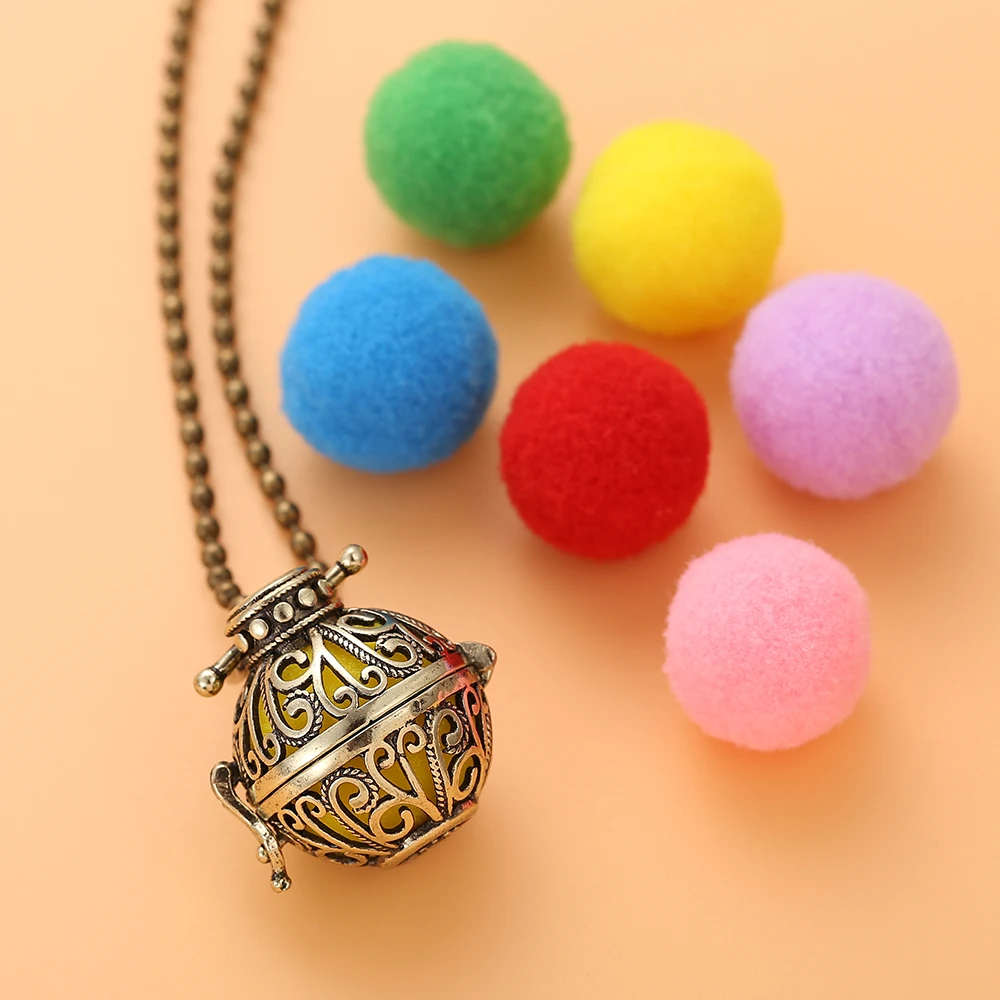 Ароматерапия диффузор ожерелье кулон ювелирные изделия полые клетки коробка