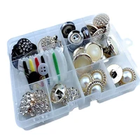 hl 7 styles team 1 box 35pcs 17 25mm big overcoat buttons plating buttons shank diy apparel sewing accessories