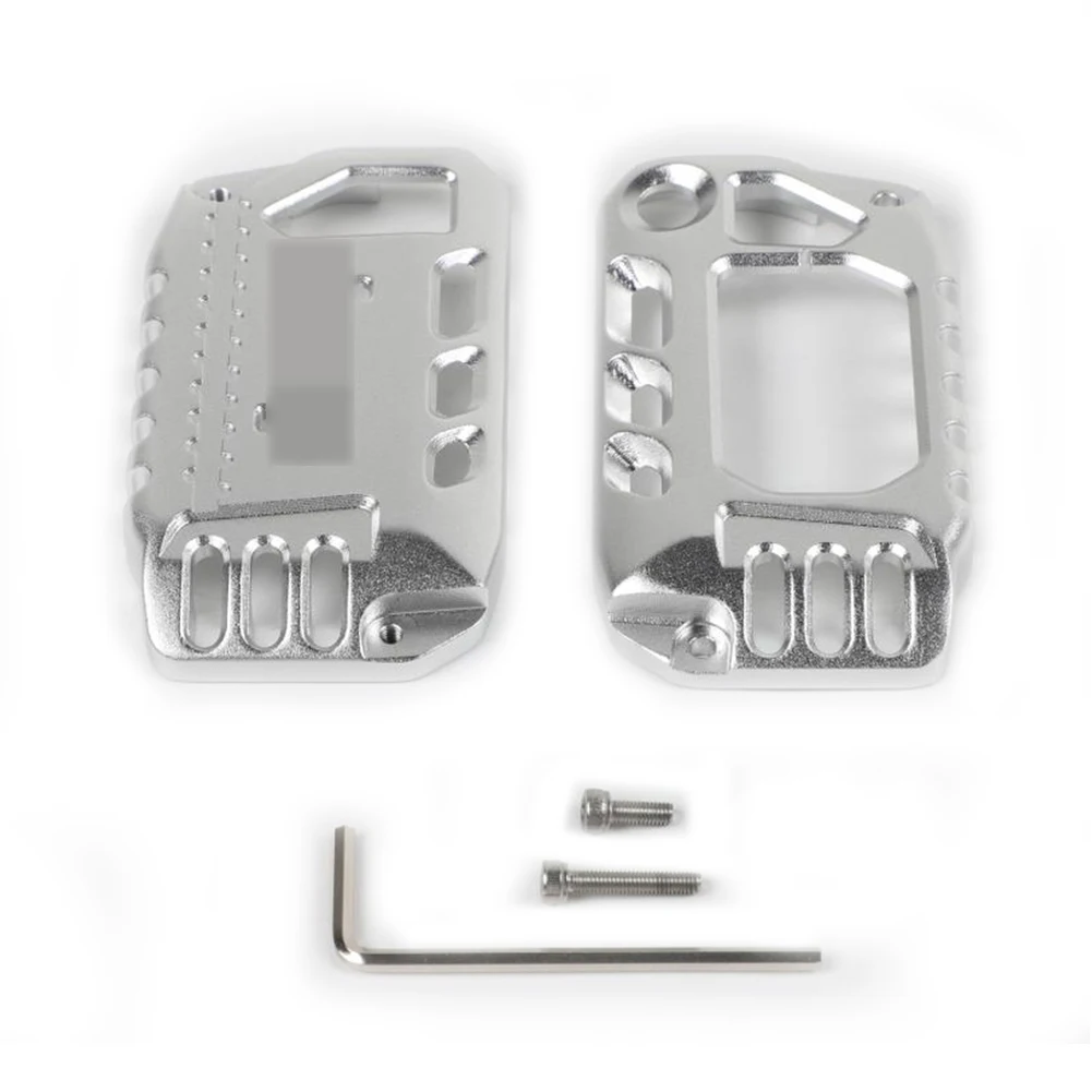 

Parts Car Key Cover 2pcs Replacement Silver Accessory Case High Quality