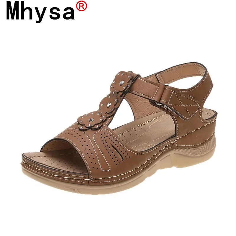 

2021 Fashion Women's Shoes Flat Shoes Open Toe Solid Color Beach Shoes Simple Sandals Summer Women's Plus Size Sandals 35-43