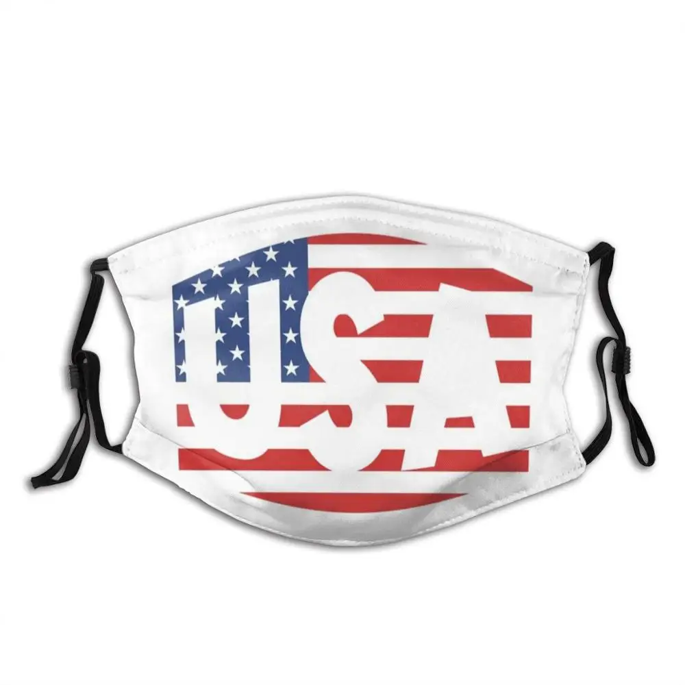 

Американский Патриотический американский красный белый синий флаг Супергерой маска для лица забавная крутая Тканевая маска 4 июля патриотический Флаг США красный белый и