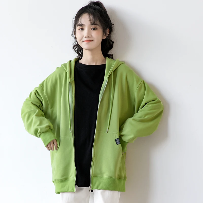 Новинка 2021 зеленый свитер пальто женский свободный Универсальный кардиган в