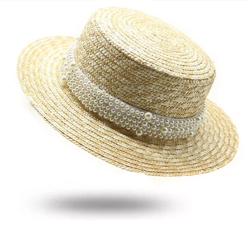 Summer Straw Hat For Girl Big Wide 7cm Brim Jazz Hat Beach Women Sun Hat Holiday Bonnet Kuntucky Derby Cap