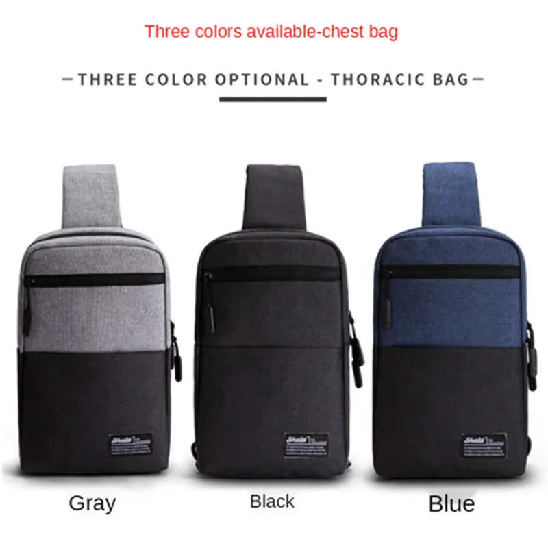 

Men's Waterproof Oxford Crossbody Bag Anti-theft Shoulder Sling Bags Multifunction Short Travel Male Messenger Chest Waist Pack