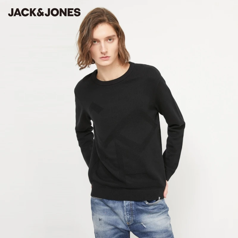 

Мужской трикотажный кашемировый свитер с круглым вырезом