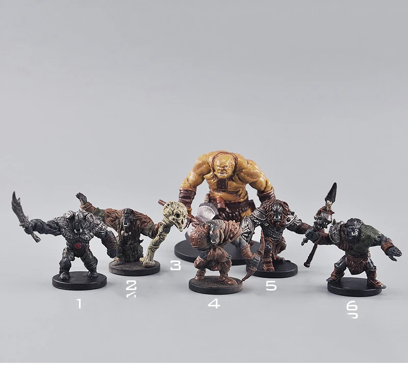 

TRPG миниатюрная плата, ИГРА Подземелья, орк, воин, жрец, чародей, дряда, лучник, шамман, гигантский монстр, немертвое существо, Фигурки зверей