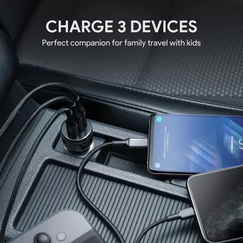 Aukey CC-Y16 USB C PD автомобильное зарядное устройство Quick Charge 3 0 Быстрая зарядка