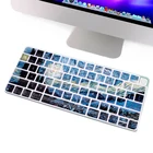 Силиконовый чехол для клавиатуры, защитный мультяшный чехол для 2021 дюймовой волшебной клавиатуры Apple iMac с сенсорным ID A2449 M1 Chip A2450