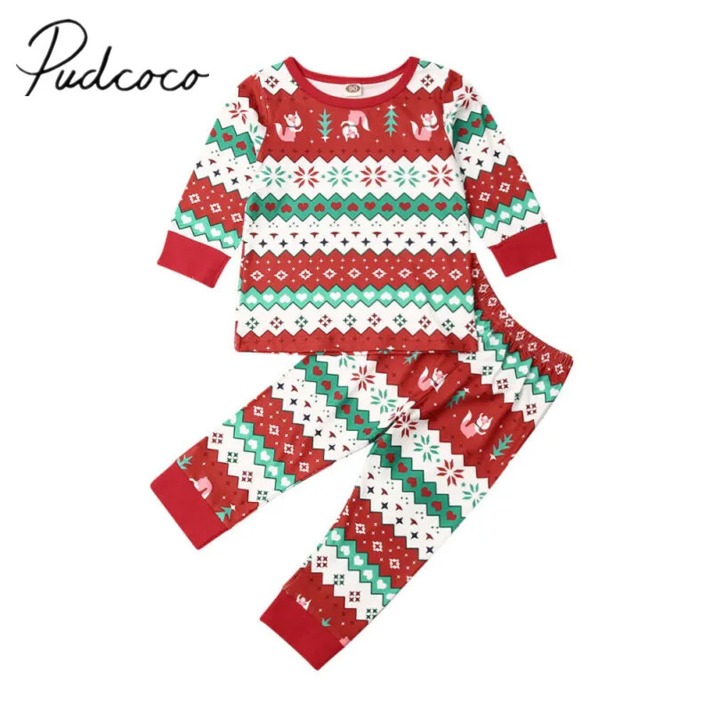 Детская Рождественская одежда для сна маленьких мальчиков и девочек на весну